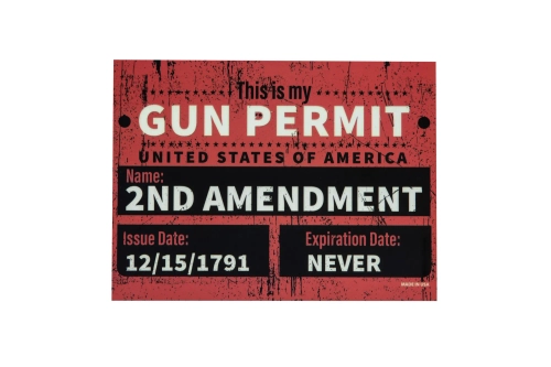 Obdélníkový magnet - GUN PERMIT