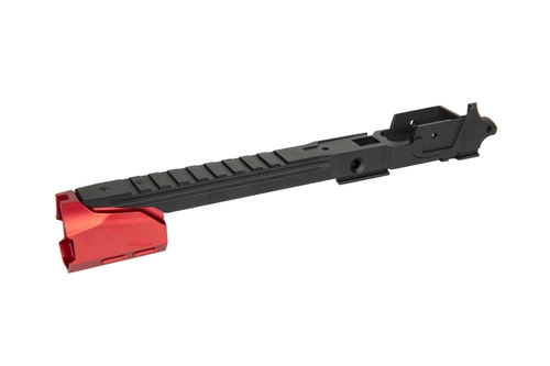 Vlastní spodní rám R EDGE pro zbraní Hi-cap a 5.1 + kompenzátor - červený