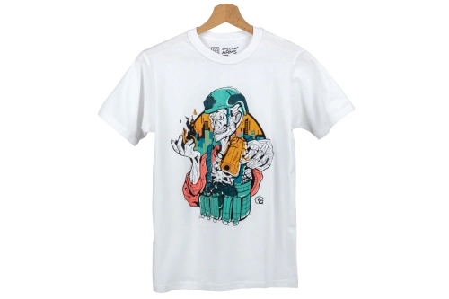 GFC Tactical Skeleton Gunfire x Specna Arms T-shirt White