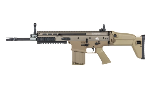 airsoft Cybergun x FN HERSTAL SCAR-H fusil de asalto con maletín de transporte Tan