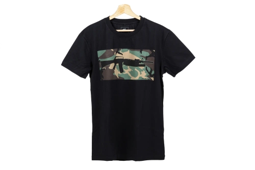 Camiseta Helikon M16 con M203 Woodland