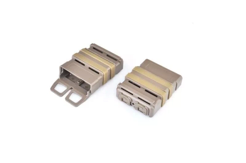 Dos fundas FAST para cargadores STANAG - Tierra oscura