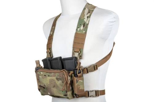Chaleco tipo Chest Rig Pew Tactical CR03 MC