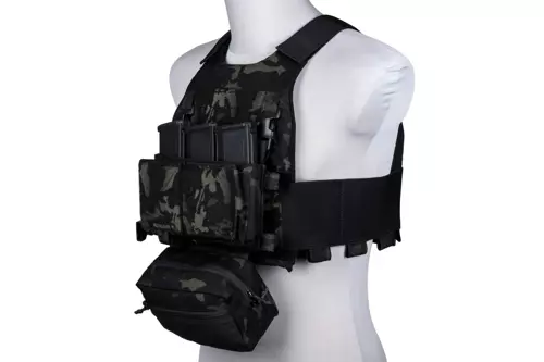 Gilet tactique de type FCS avec MK Chest Rig - MC Black
