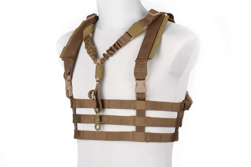 Gilet tactique Chest rig type Low Profile - Brun Coyote