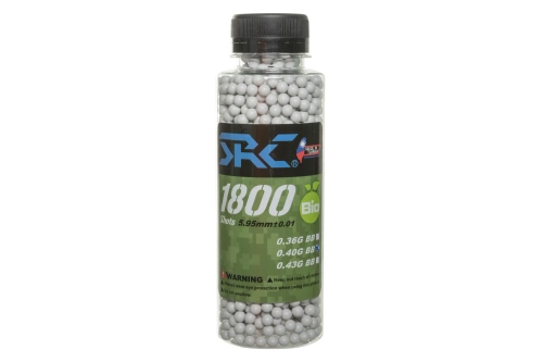 SRC BIO balls 0.4g bouteille 1800 pièces Blanc