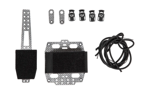 Couvercle de batterie NVG pour casque Wosport Bridgeweight Noir