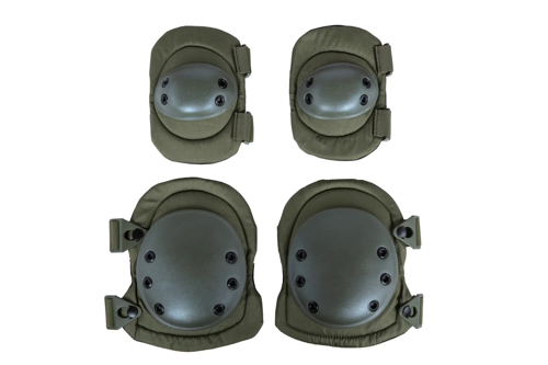 Wosport PA-07 set de protections pour les genoux et les coudes Olive