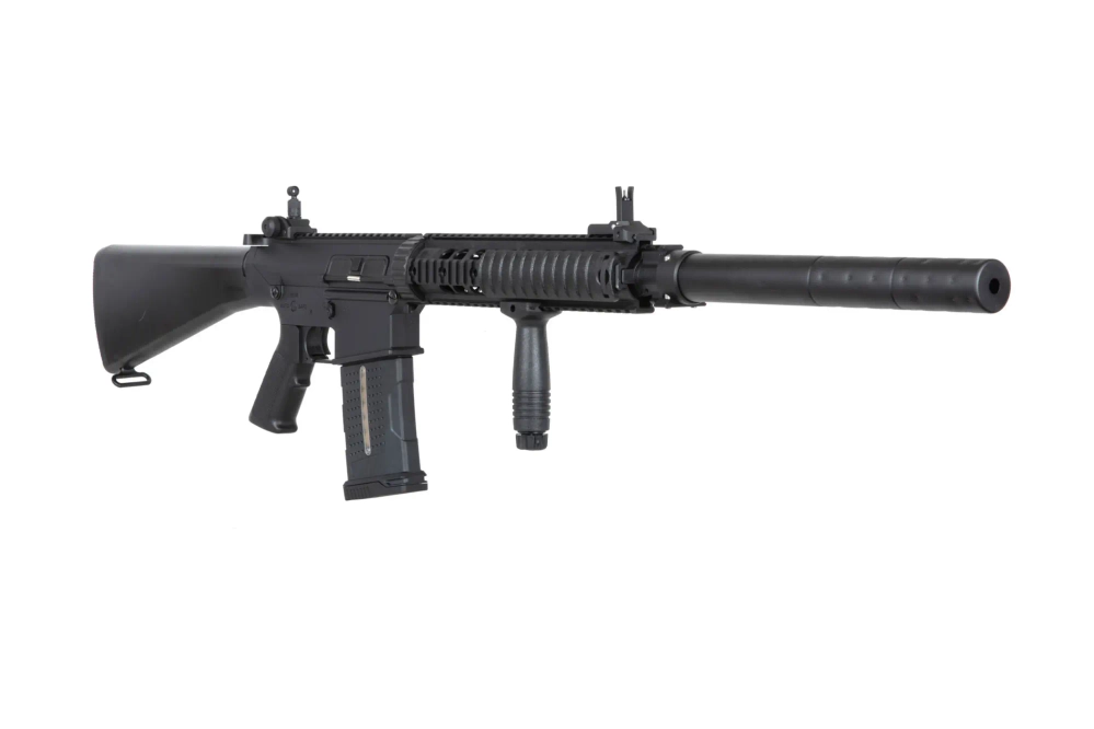 airsoft A&amp;K SR25-P-N Selector Rifle Polymer Version