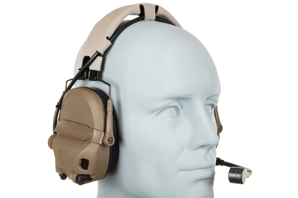 Auriculares tácticos Wosport HD-17-A Gen 6 Tan