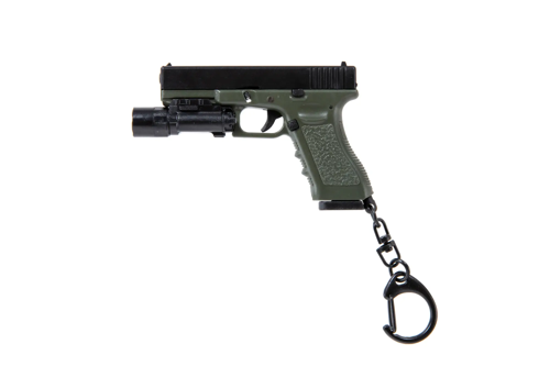 Breloczek Wosport Pistolet z latarką Oliwkowy