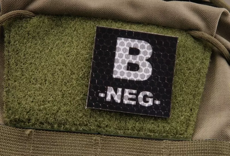 IR patch – B NEG BLOOD TYPE