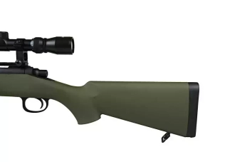 Réplique de fusil de précision SW-10 avec lunette et bipied (Upgraded) - olive 