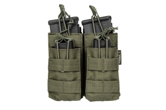 Bolsa doble para 4 cargadores tipo M4/M16 - verde oliva