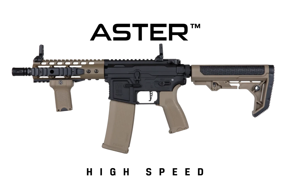 Specna Arms SA-E12-RL EDGE 2.0™GATE ASTER HIGH SPEED Réplica de carabina medio bronceada