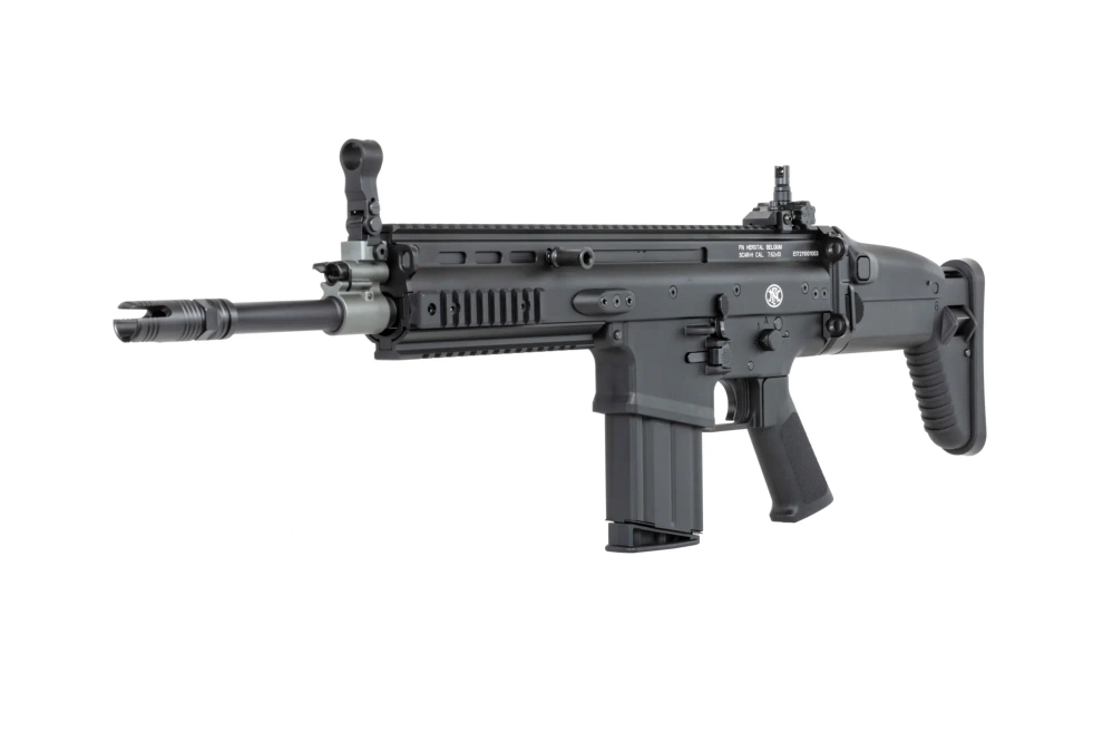 Karabinek szturmowy ASG Cybergun x FN HERSTAL SCAR-H z walizką transportową Czarny