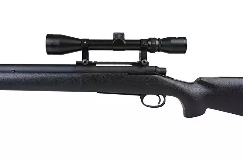 SW-04J Army Sniper Rifle Replica with scope and bipod (Upgraded) - black