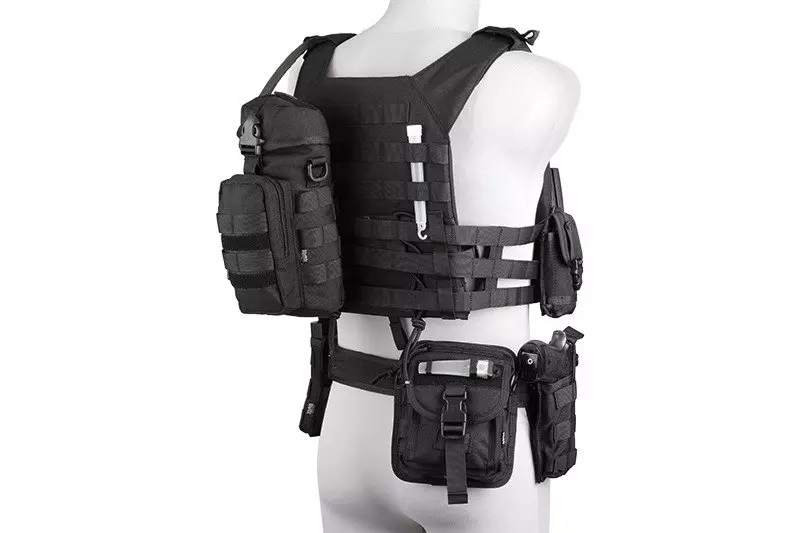 Chaleco táctico Rush Plate carrier - negro