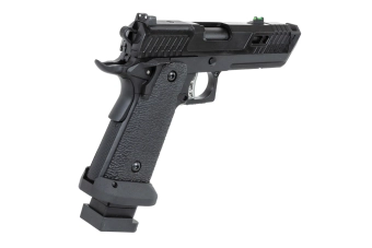Pistola airsoft SRC Dark Viper DUAL POWER con cargador de gas red dotde Negro