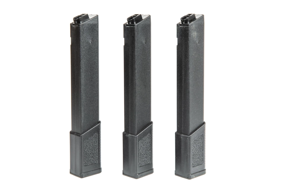 Set of 3 Mid-Cap 120 BB Magazines for KWA Ronin TK.45 Replicas