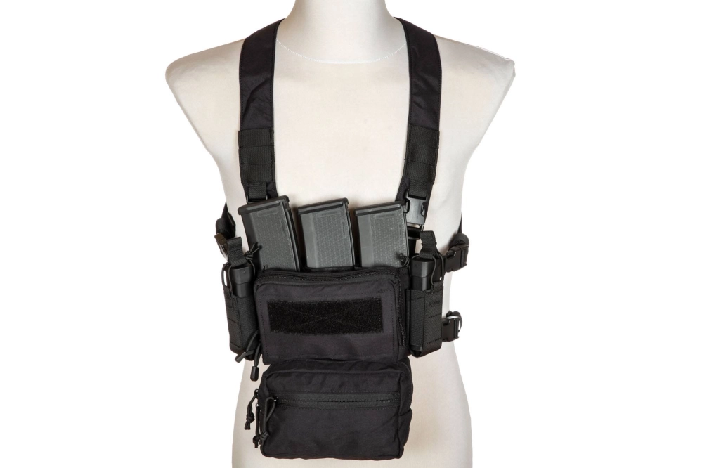 Taktická vesta Univerzální Chest rig Wenator+ - černý