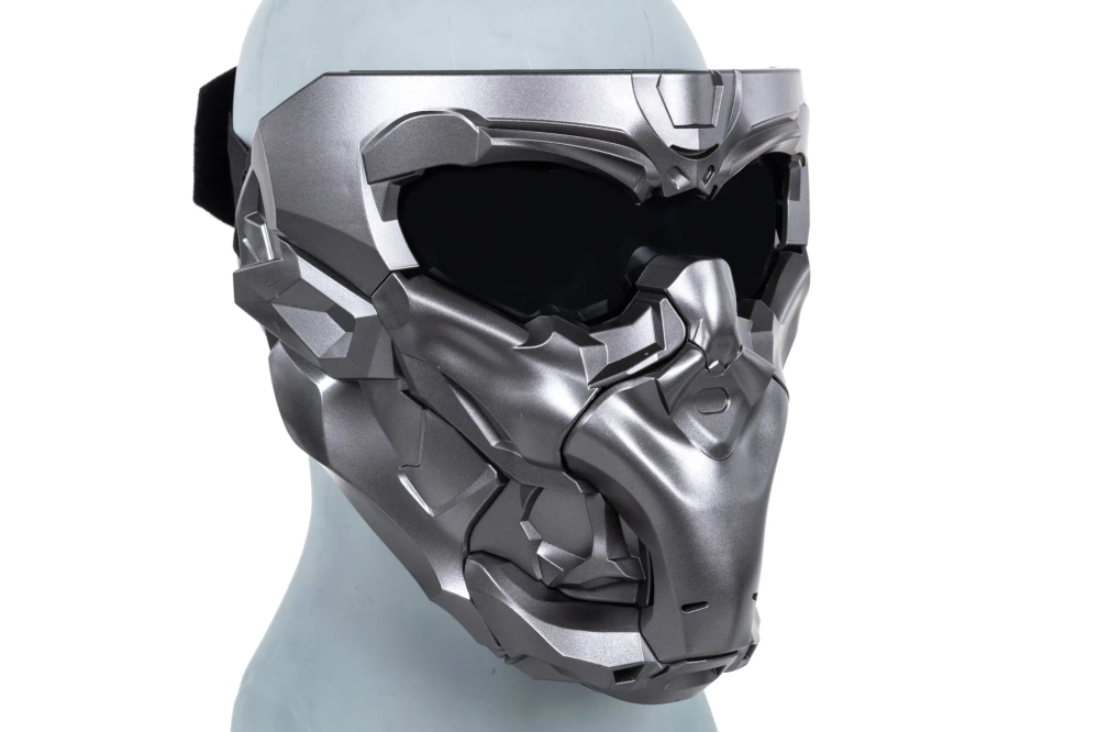 Wosport Doomsday MA-150 Juego de máscaras 2 en 1 Gris claro