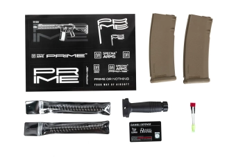 Specna Arms Daniel Defense® MK18 SA-P19 Prime™ Aster II ETU airsoft Carabina con motor brushless Chaos Bronze de un solo disparo