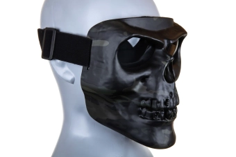 Skelet Volgelaatsmasker MC Zwart