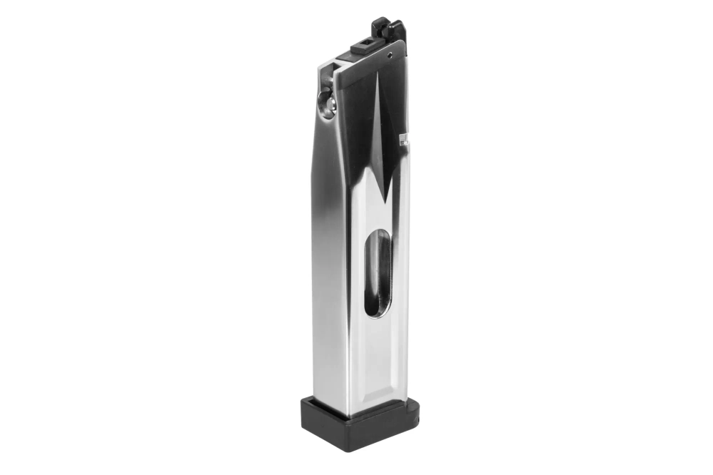 CO2 magazine 30 BBs SRC for Hi-Capa QB replicas Black/Silver