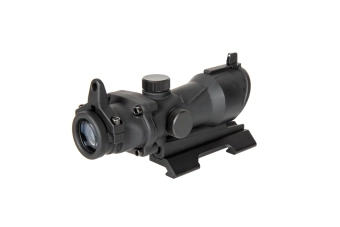 ACOG Style 4x32 Scope Replica with Killflash Cover and QD V2 Mount - Black