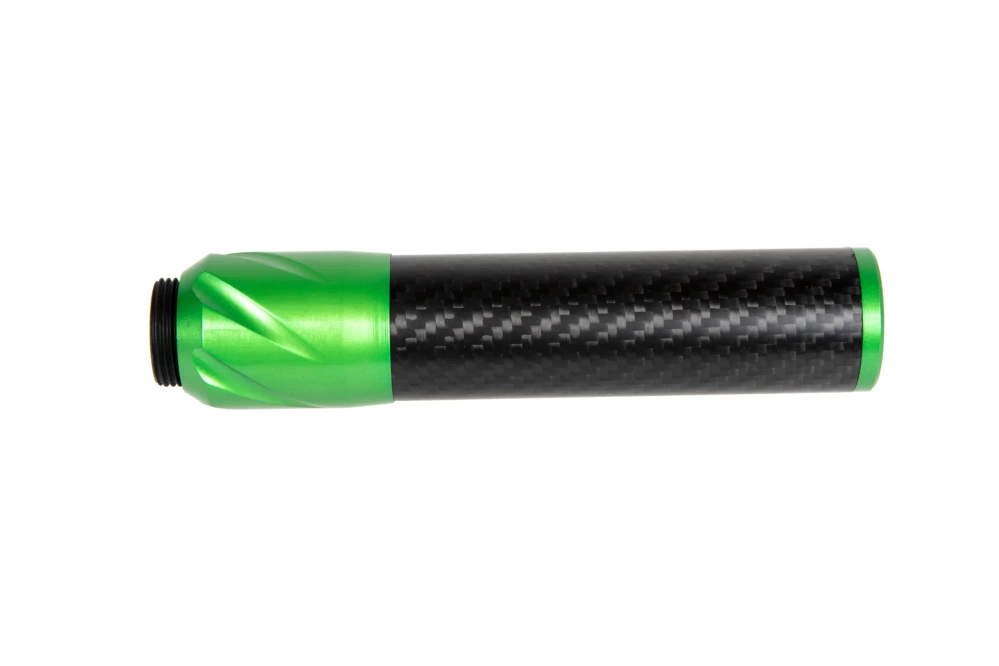 Silenciador de carbono DSL2 36x150mm - Verde