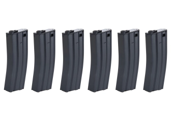 Sada 6 zásobníků SRC Low-Cap pro airsoftové zbraně M4 na 70 nábojů černá