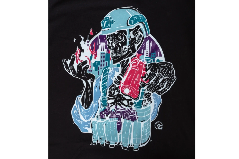 GFC Tactical Skeleton Gunfire x Specna Arms T-shirt Black