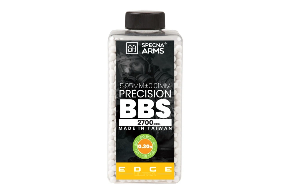 Specna Arms EDGE ULTRA™ BIO 0.30g balas de precisión - 2700 uds - blanco - botella