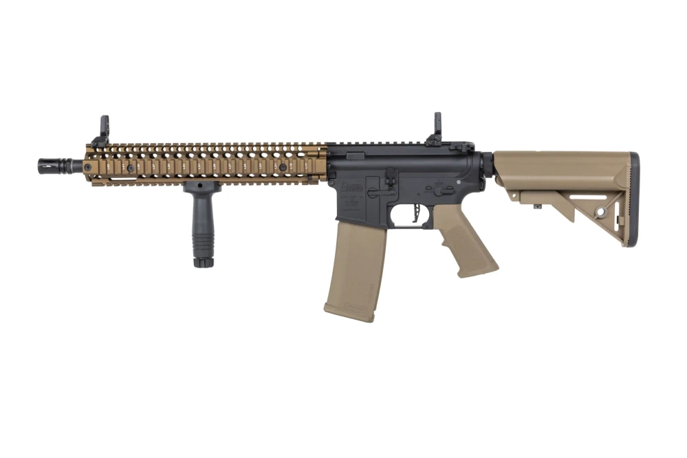 Specna Arms Daniel Defense® MK18 SA-P26 Prime™ Aster II ETU airsoft Carbine with Single Fire Only Chaos Bronze Brushless Motor