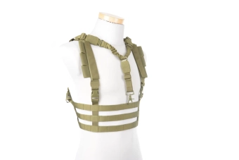 Gilet tactique Chest rig type de profil bas - Olive