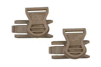 Goggle Swivel Clips (19mm) - dark earth