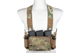 Chaleco tipo Chest Rig Pew Tactical CR03 MC