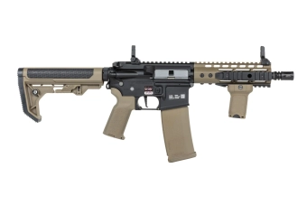Specna Arms RRA SA-P12 PRIME™ HAL™ ETU Light Ops Stock airsoft Carbine High Torque Half-Tan Version