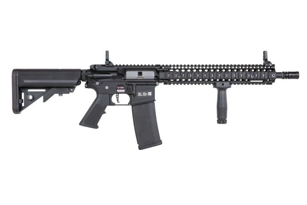 Airsoft geweer Specna Arms Daniel Defense® MK18 SA-P26 Prime™ Aster II ETU met brushless motor Zwart