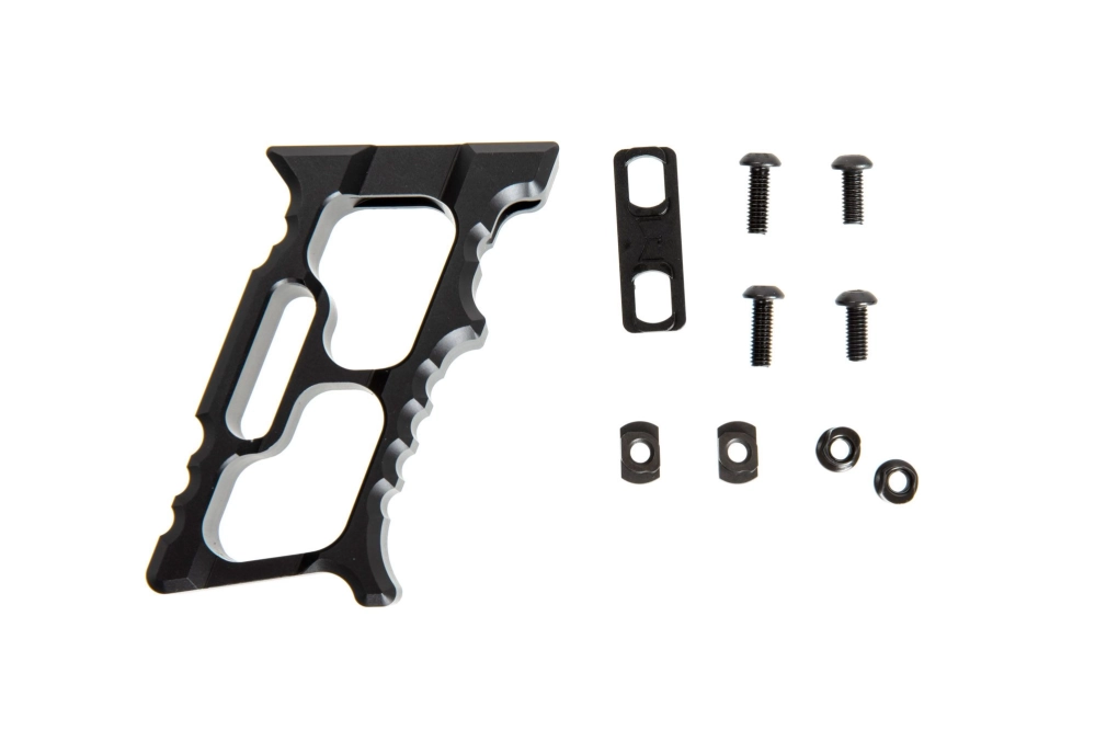 M-LOK/KEYMOD Aluminum Angled Forward Grip - Black