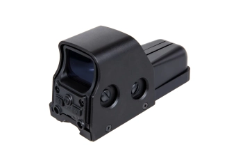 Theta Optics TO553 Červená skleněná airsoftová zbraň kolimátor ového zaměřovače černá