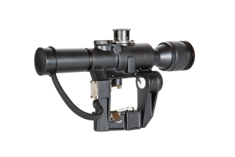 Airsoftová zbraň pSO-1 4×24 zaměřovací dalekohled s osvětlením a montážem SVD