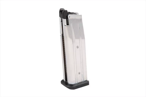 Magasin à gaz 31 billes pour pistolet airsoft Hi-Capa - argenté