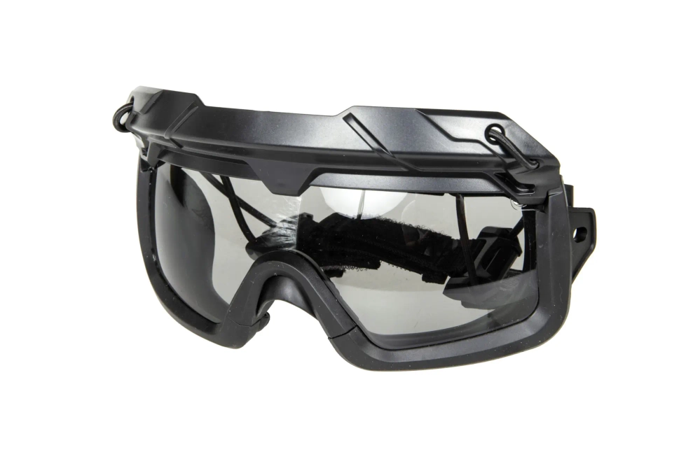 Tactical goggles 2in1 - Black / Tinted