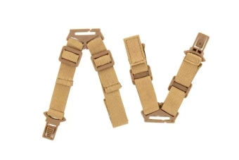 Jeu de boucles de masque pour casque- tan