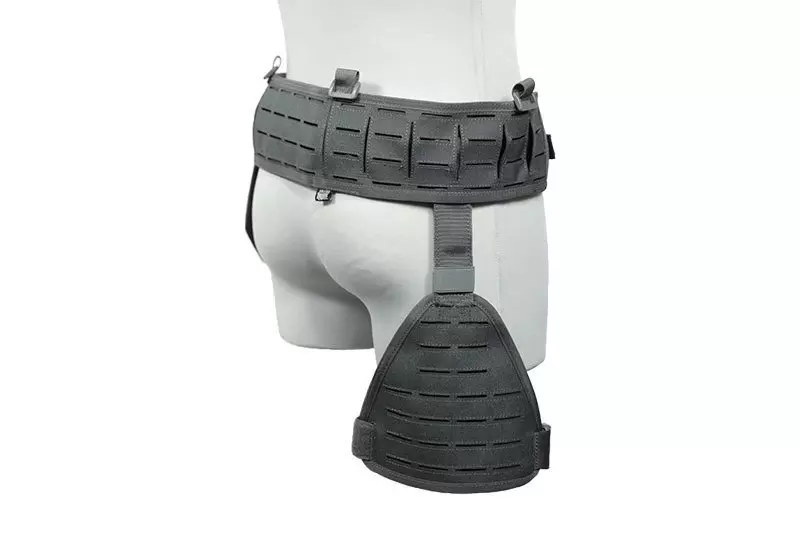 Ceñidor táctico Corte láser con panel en el muslo - Gris Primal
