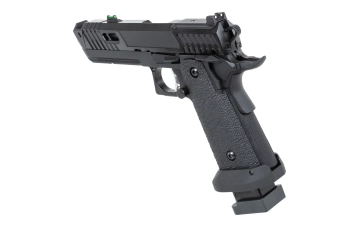 Pistola airsoft SRC Dark Viper DUAL POWER con funda de transporte y cargador de CO2 Negro 
