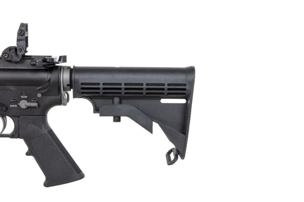 airsoft SRC DUAL POWER SR4 ZAROS GBB carbine with green gas magazine