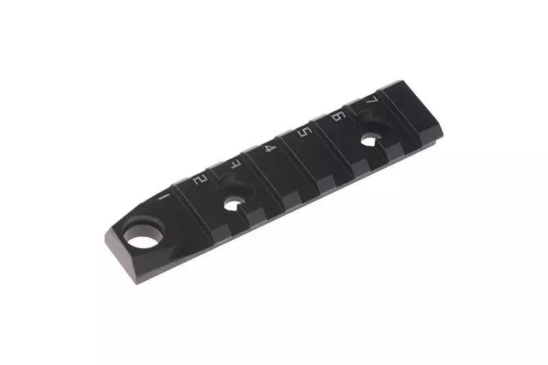 Rail RIS 7 emplacements avec QD pour Mlok/Keymod - noir
